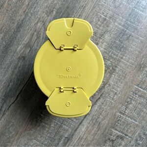Tupperware Harvest Yellow Flip-Top Sugar Container